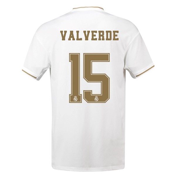 Camiseta Real Madrid NO.15 Valverde Primera equipación 2019-2020 Blanco